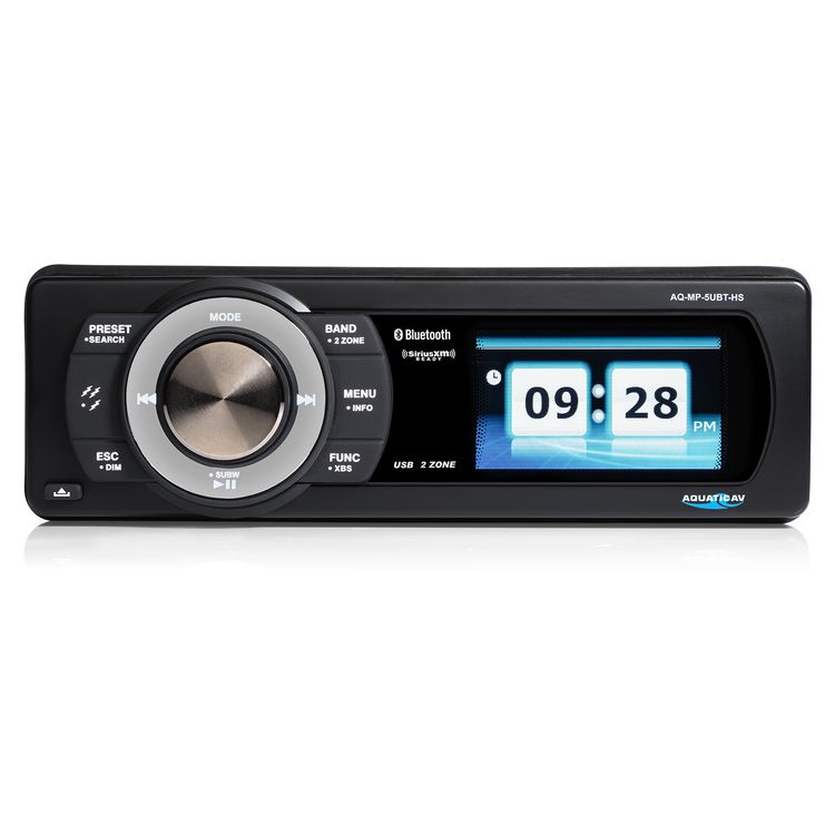Aquatic AV Bluetooth USB Stereo Sirius XM Satellite Radio For Harley Touring 1998-2013 - Image 2