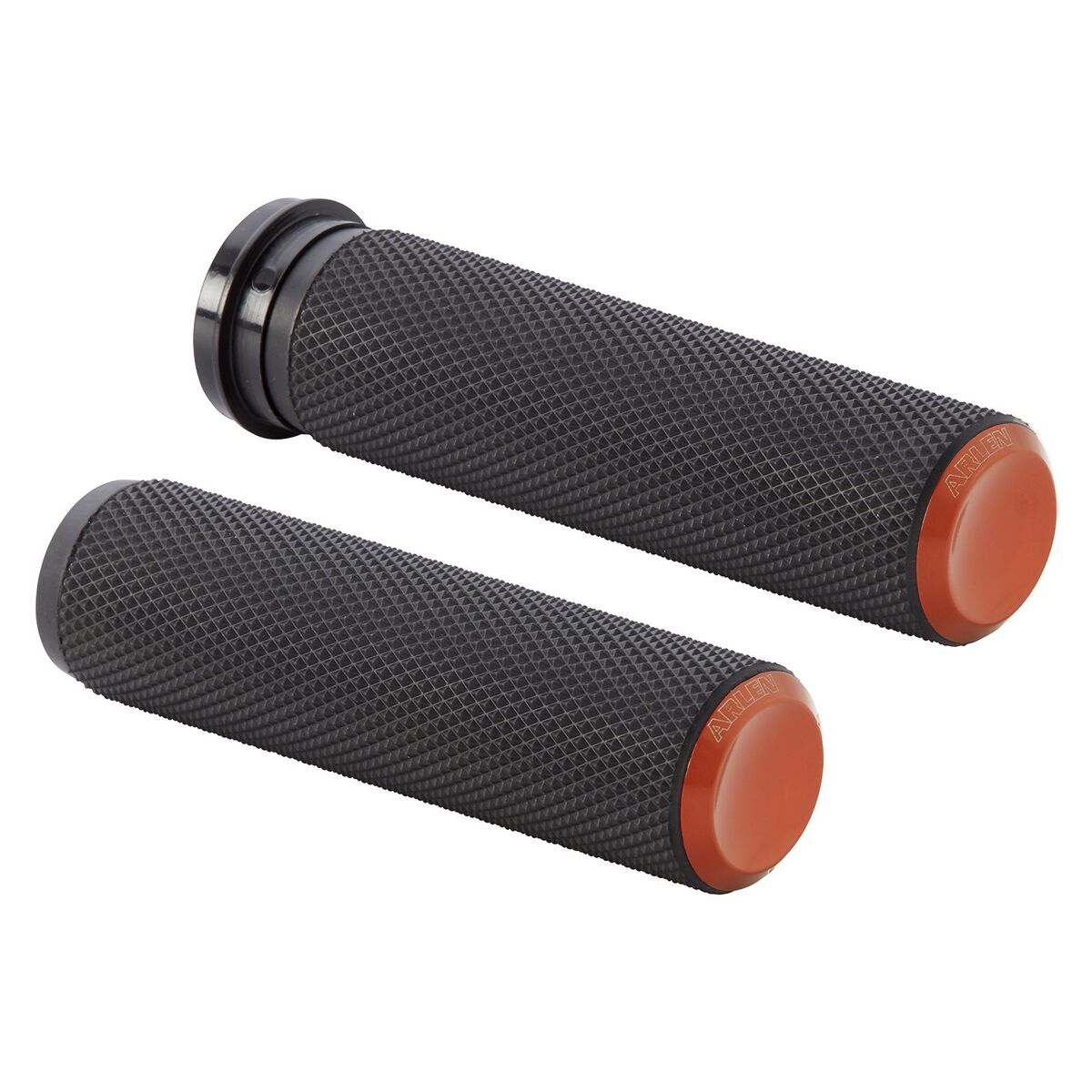 Arlen Ness Anodized Knurled Grips For Harley With Dual Cable Throttle - Image 5