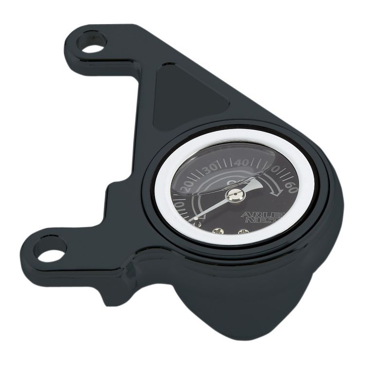 Arlen Ness Radius Oil Pressure Gauge Kit For Harley Twin Cam 1999-2017