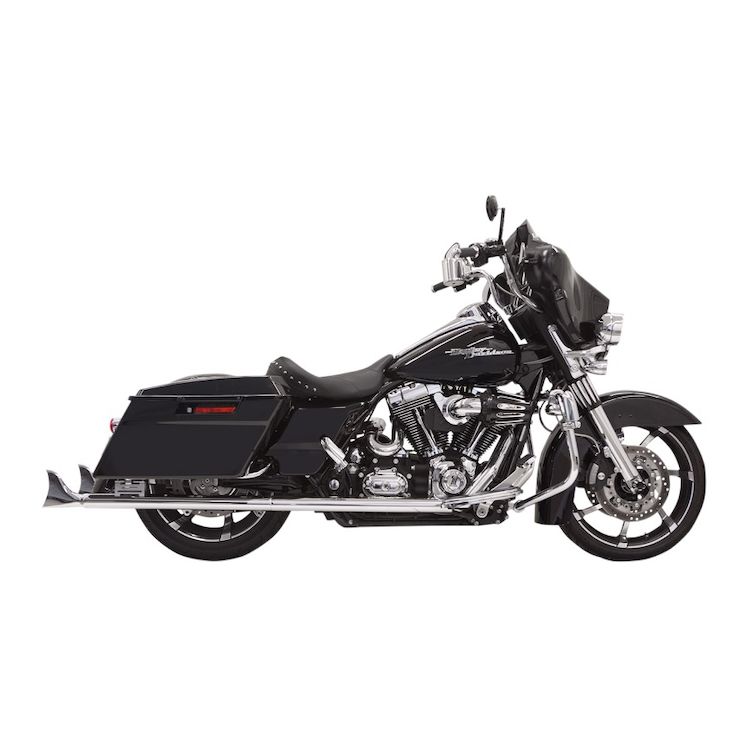Bassani Fishtail Slip-On Mufflers For Harley Touring 1995-2016