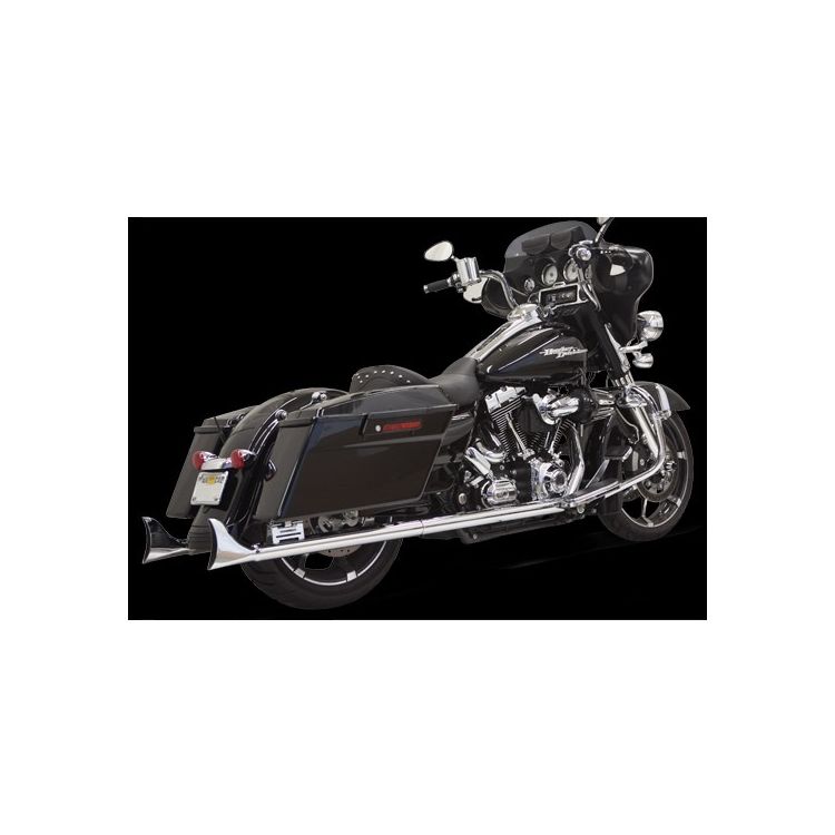 Bassani Fishtail Slip-On Mufflers For Harley Touring 1995-2016 - Image 4