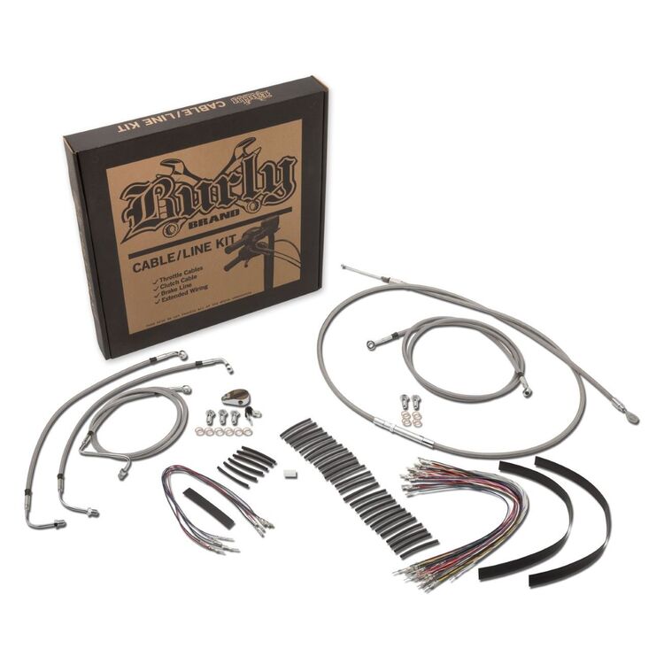 Burly Handlebar Cable Installation Kit For Harley Road King 2014-2016