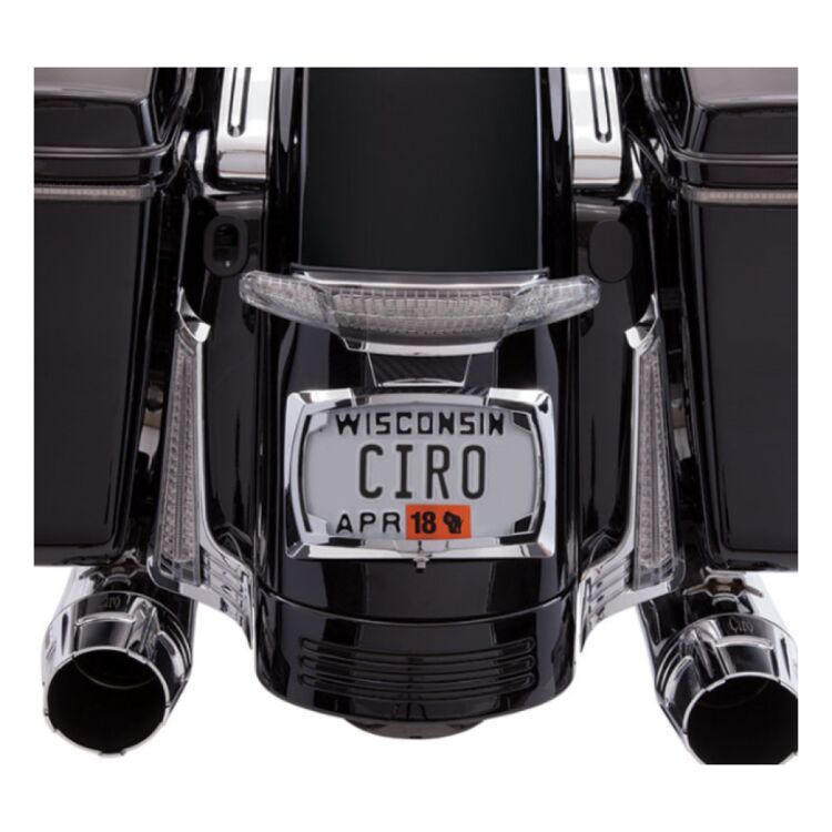 Ciro Tailight With License Plate Holder For Harley Touring 2014-2024