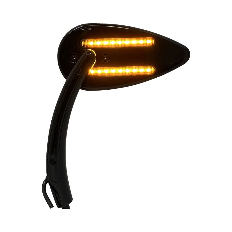 Custom Dynamics LED Turn Signal Mirrors For Harley