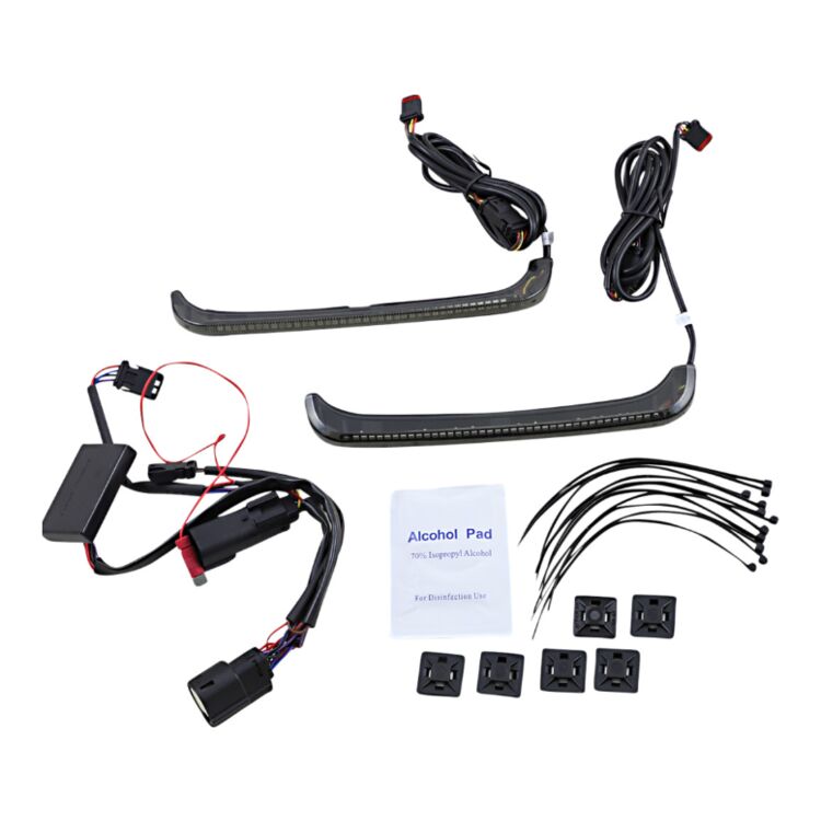 Custom Dynamics Low Profile Sequential Bagz Saddle Bag Lights For Harley Touring 2014-2025
