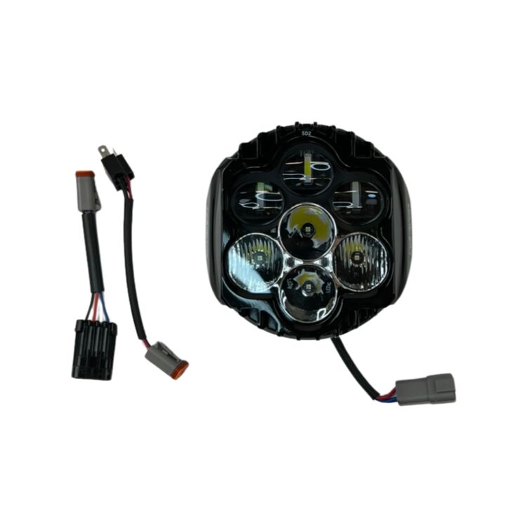 Custom Dynamics Shark Demon 2 Headlight For Harley Touring 1994-2025