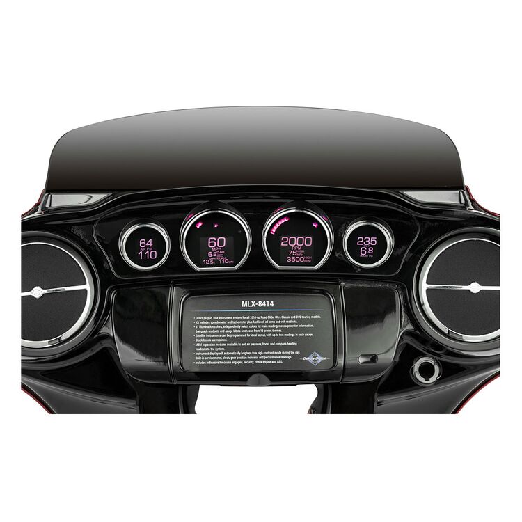 Dakota Digital MLX Series 4 Gauge Set For Harley Touring 2014-2024 - Image 4