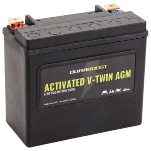 Duraboost V-Twin DVX20HL-BS Activated AGM Battery For Harley