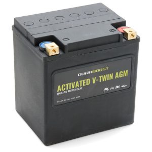 Duraboost V-Twin DVX30L-BS Activated AGM Battery For Harley