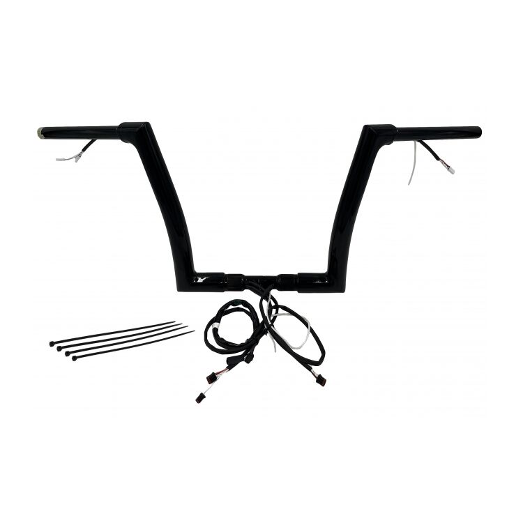 Fat Baggers Inc. 1 1/2" Wired Flat Top Handlebar Kit For Harley - Image 4
