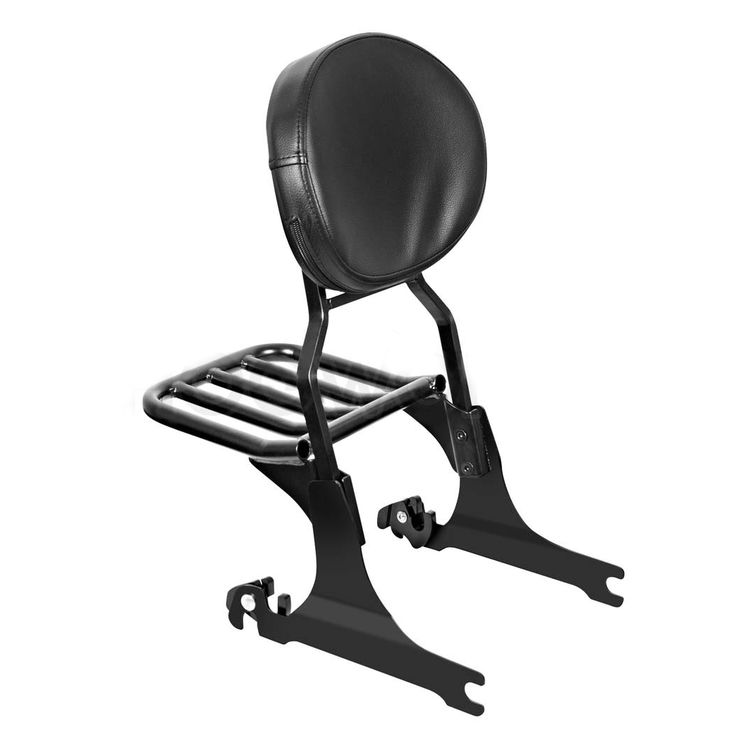 HogWorkz Detachable Sissy Bar With Backrest And Luggage Rack For Harley Softail 1984-2017