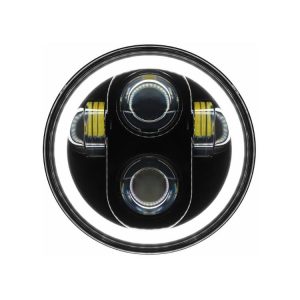 HogWorkz LED 5 3/4" Halomaker Headlight For Harley 1988-2024