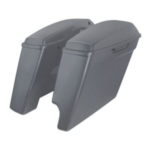 HogWorkz OE Color Matched 4" Stretched 2-Into-1 Saddlebags For Harley Touring 2014-2025