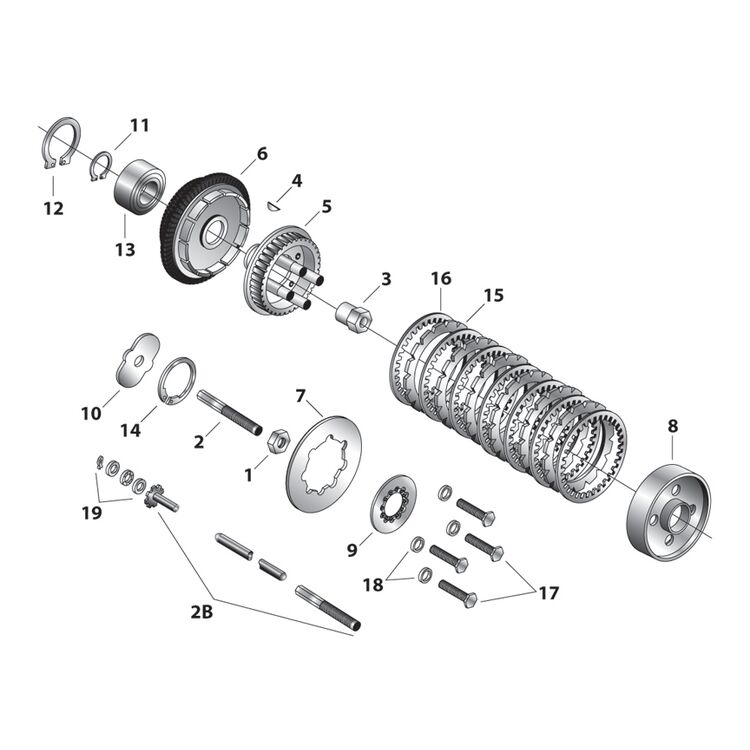 Milwaukee Twins OEM-Style Clutch Hub For Harley Big Twin 1984-1989 - Image 2