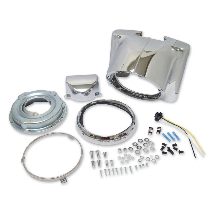 Milwaukee Twins Nacelle Headlamp Kit For Harley FL Softail 1986-2017