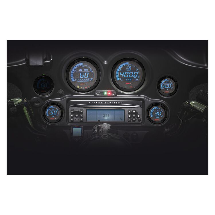 Koso HD-02 Six Gauge Kit For Harley Touring 2004-2013 - Image 3
