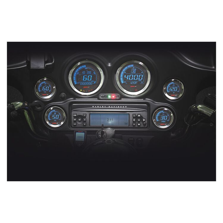Koso HD-02 Six Gauge Kit For Harley Touring 2004-2013 - Image 4