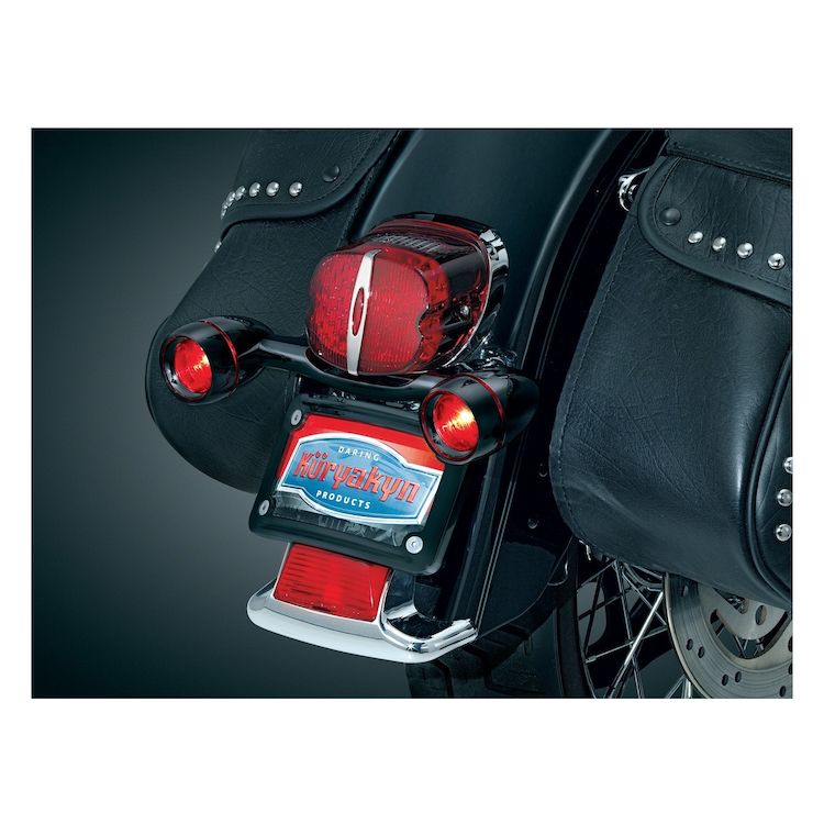 Kuryakyn Bullet Rear Turn Signal Bar Kit For Harley 1986-2022 - Image 3