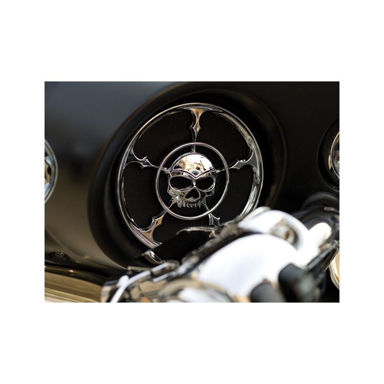 Kuryakyn Zombie Front Speaker Grills For Harley Touring 1996-2013 - Image 2