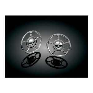 Kuryakyn Zombie Front Speaker Grills For Harley Touring 1996-2013