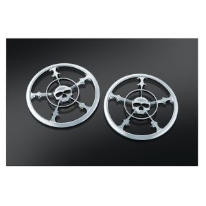 Kuryakyn Zombie Front Speaker Grills For Harley Touring 2014-2025