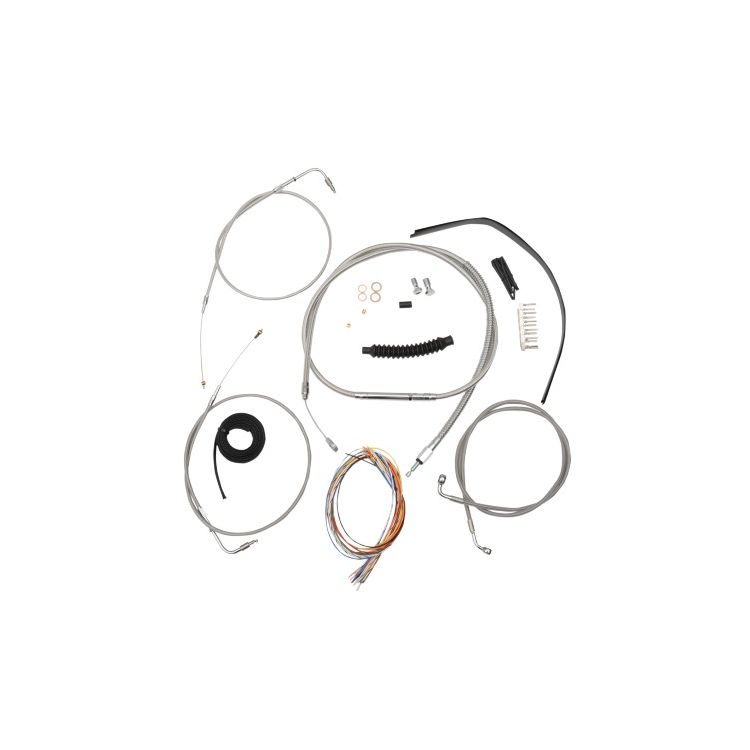 LA Choppers Handlebar Cable Brake Line And Wire Kit For Harley Softail 1996-2006