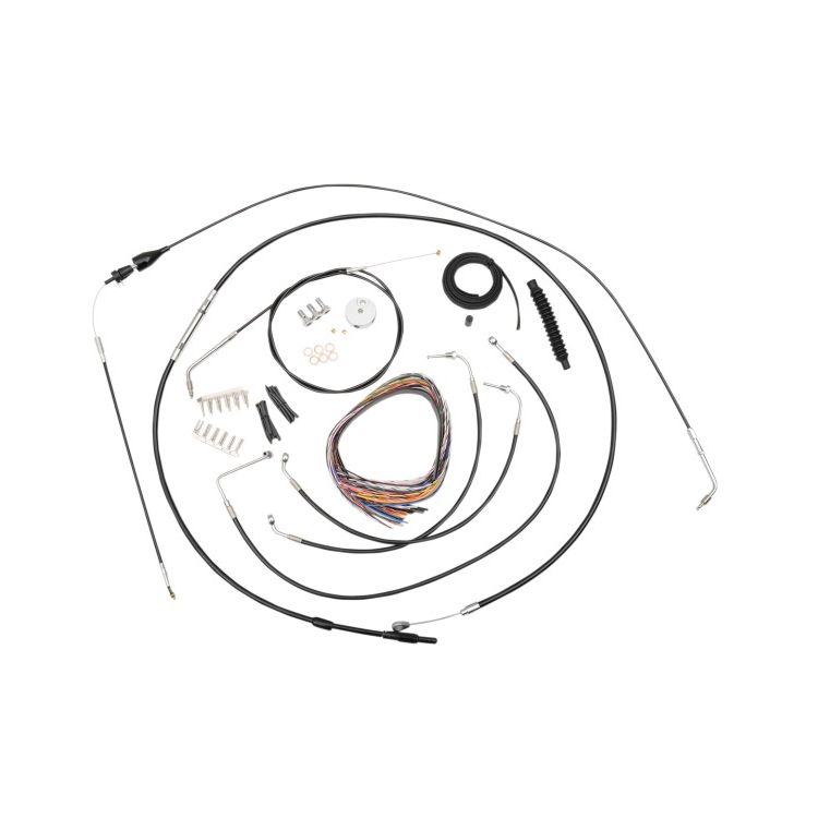 LA Choppers Handlebar Cable Brake Line And Wire Kit For Harley Touring 2007
