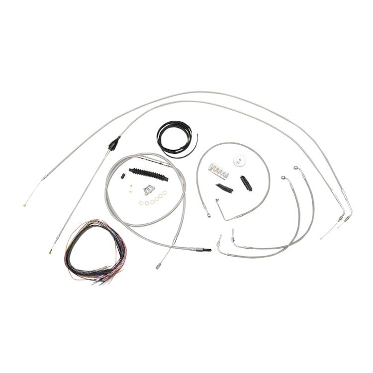 LA Choppers Handlebar Cable Brake Line And Wire Kit For Harley Touring 2007