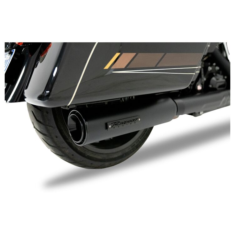 Rinehart 4 1/2" HP45 Slip-On Mufflers For Harley Touring 2017-2026