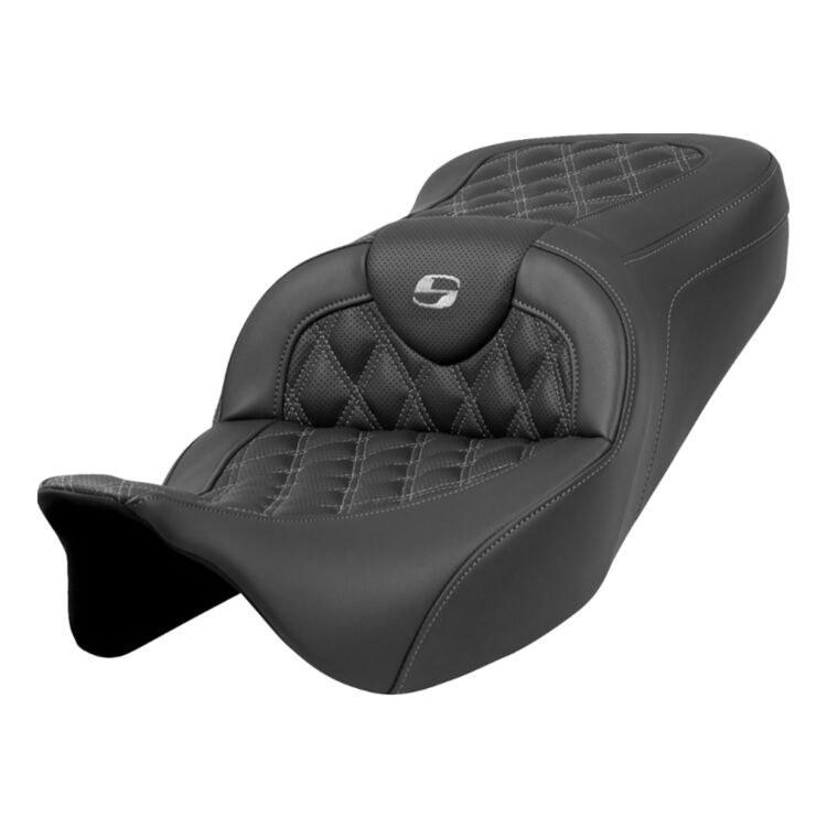 Saddlemen Roadsofa LS Lattice Stitch 2-Up Seat For Harley Touring 2008-2025 - Image 28