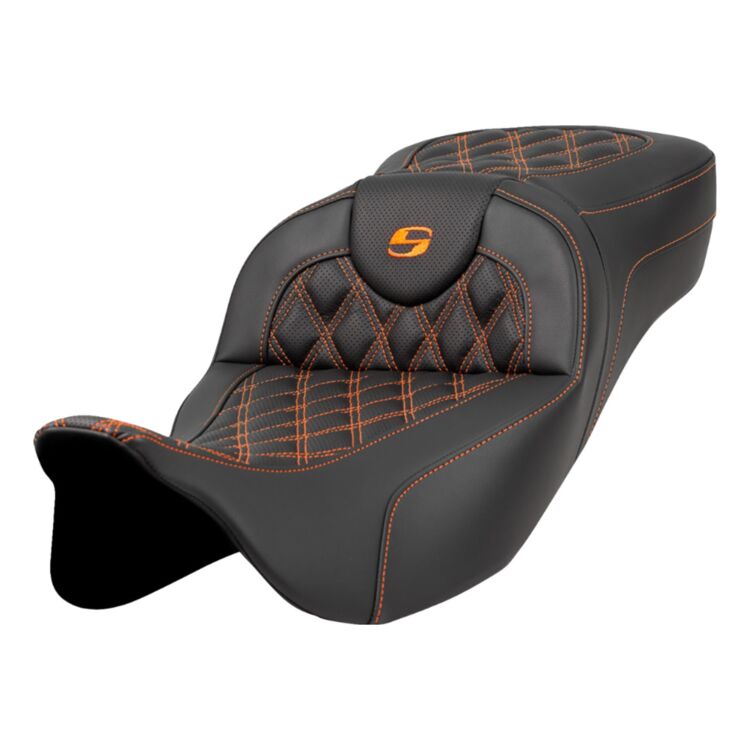 Saddlemen Roadsofa LS Lattice Stitch 2-Up Seat For Harley Touring 2008-2025 - Image 29