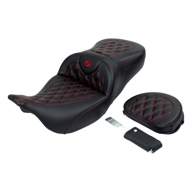 Saddlemen Roadsofa LS Lattice Stitch 2-Up Seat For Harley Touring 2008-2025 - Image 19