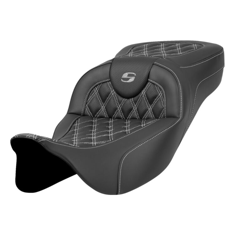 Saddlemen Roadsofa LS Lattice Stitch 2-Up Seat For Harley Touring 2008-2025 - Image 21