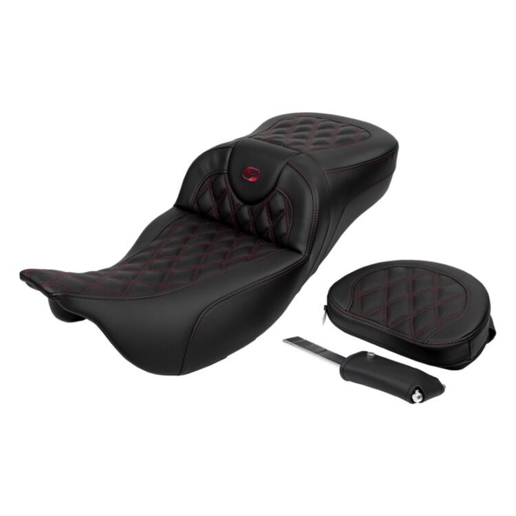 Saddlemen Roadsofa LS Lattice Stitch 2-Up Seat For Harley Touring 2008-2025 - Image 18