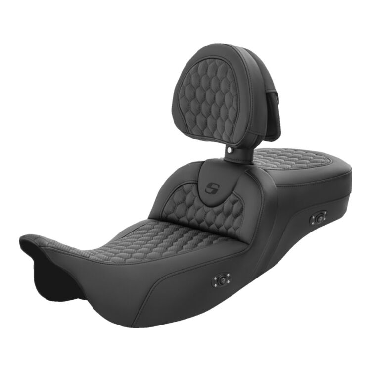 Saddlemen Roadsofa HC Honeycomb 2-Up Seat For Harley Touring 2008-2025