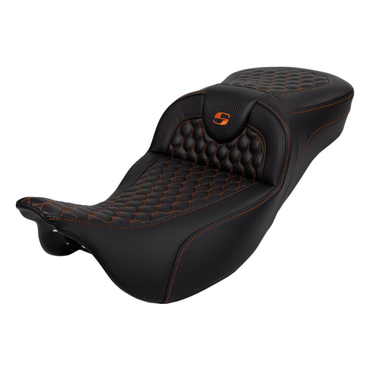 Saddlemen Roadsofa HC Honeycomb 2-Up Seat For Harley Touring 2008-2025 - Image 5