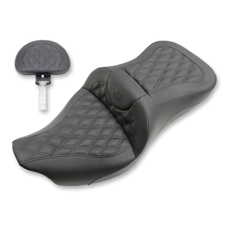 Saddlemen Roadsofa LS Lattice Stitch 2-Up Seat For Harley Touring 2008-2025 - Image 17