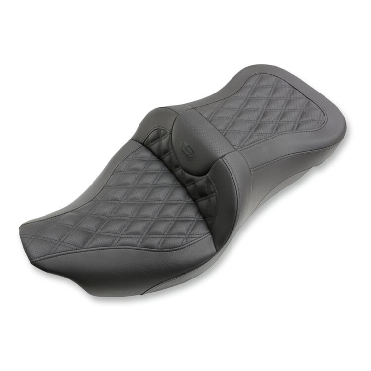 Saddlemen Roadsofa LS Lattice Stitch 2-Up Seat For Harley Touring 2008-2025 - Image 16