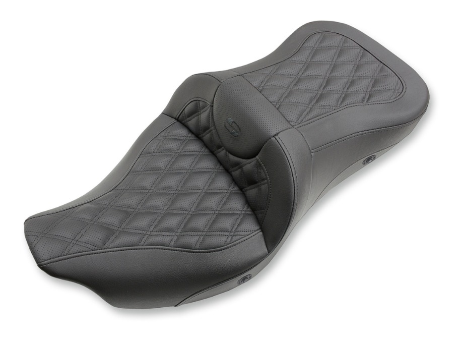 Saddlemen Roadsofa LS Lattice Stitch 2-Up Seat For Harley Touring 2008-2025 - Image 14