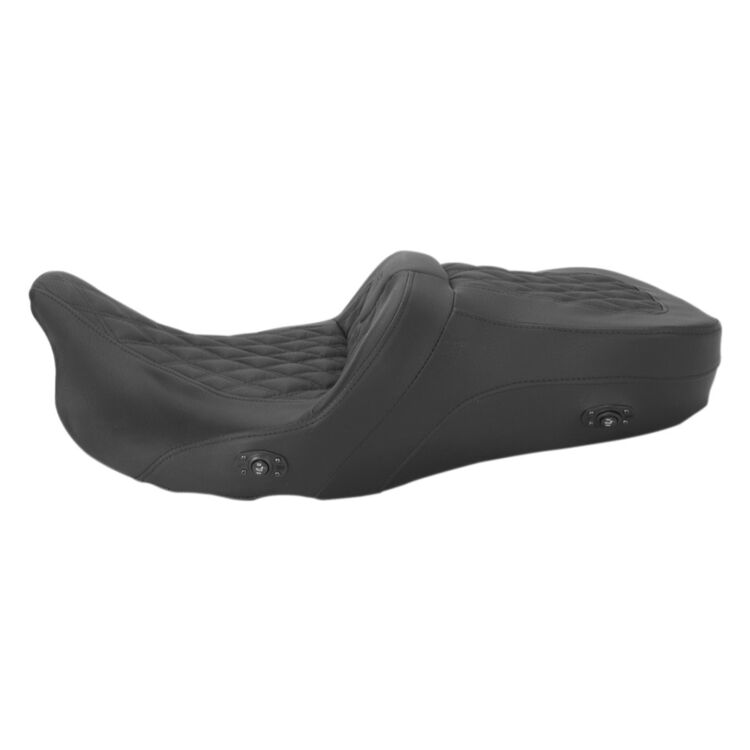 Saddlemen Roadsofa LS Lattice Stitch 2-Up Seat For Harley Touring 2008-2025 - Image 12