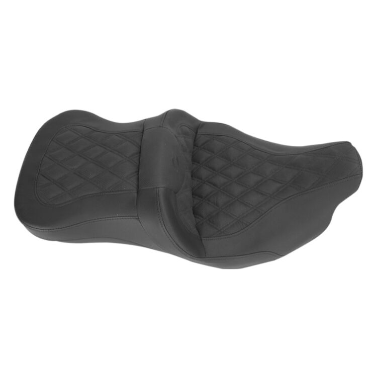 Saddlemen Roadsofa LS Lattice Stitch 2-Up Seat For Harley Touring 2008-2025 - Image 11