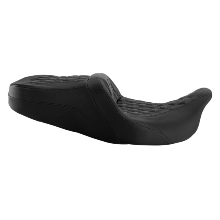 Saddlemen Roadsofa LS Lattice Stitch 2-Up Seat For Harley Touring 2008-2025 - Image 9