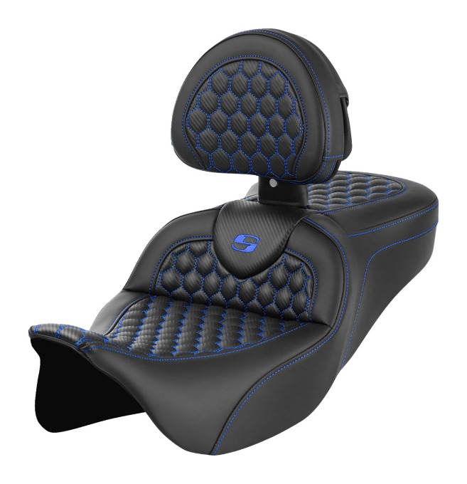 Saddlemen Roadsofa HC Honeycomb 2-Up Seat For Harley Touring 2008-2025 - Image 13