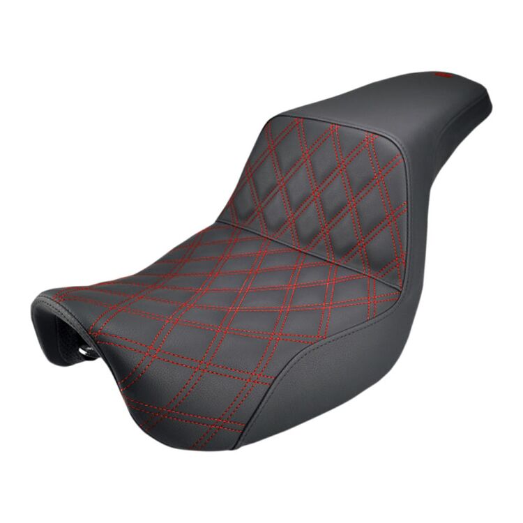 Saddlemen Step-Up LS Lattice Stitch Seat For Harley Dyna 2006-2017