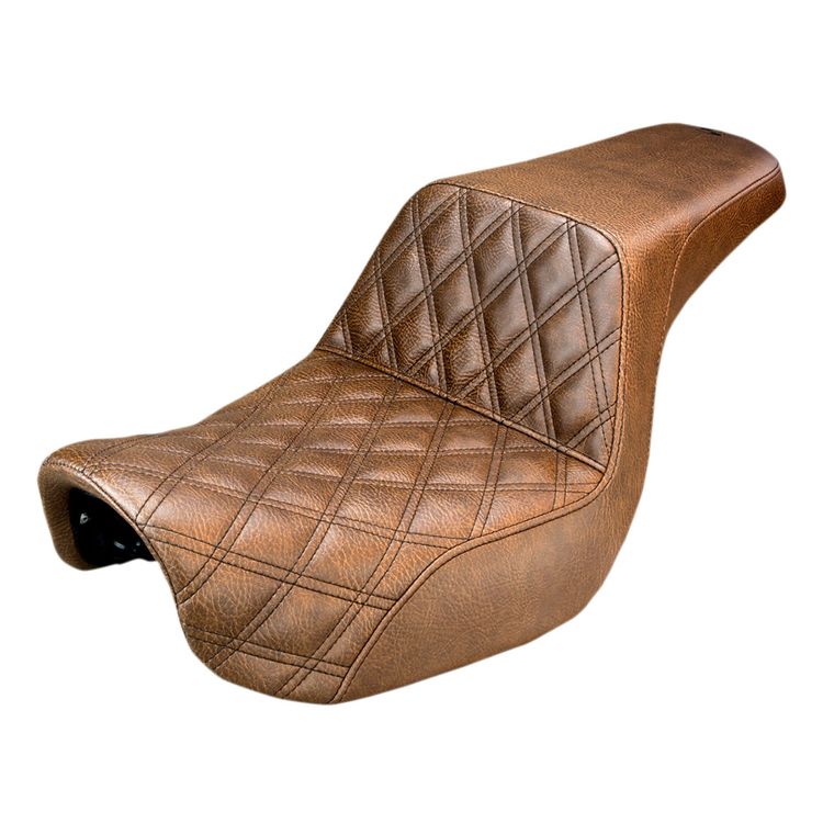 Saddlemen Step-Up LS Lattice Stitch Seat For Harley Dyna 2006-2017