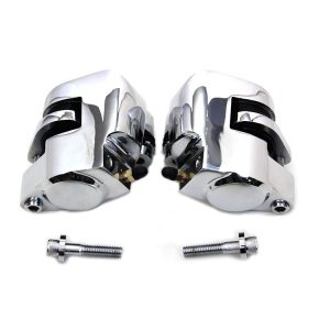 V-Twin Mfg. Chrome Front Caliper Set For Harley 1984-1999