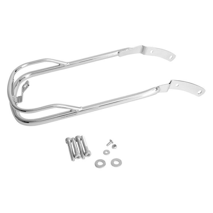 V-Twin Mfg. Front Chrome V-Design Fender Trim Rail For Harley FL Softail 1987-2017