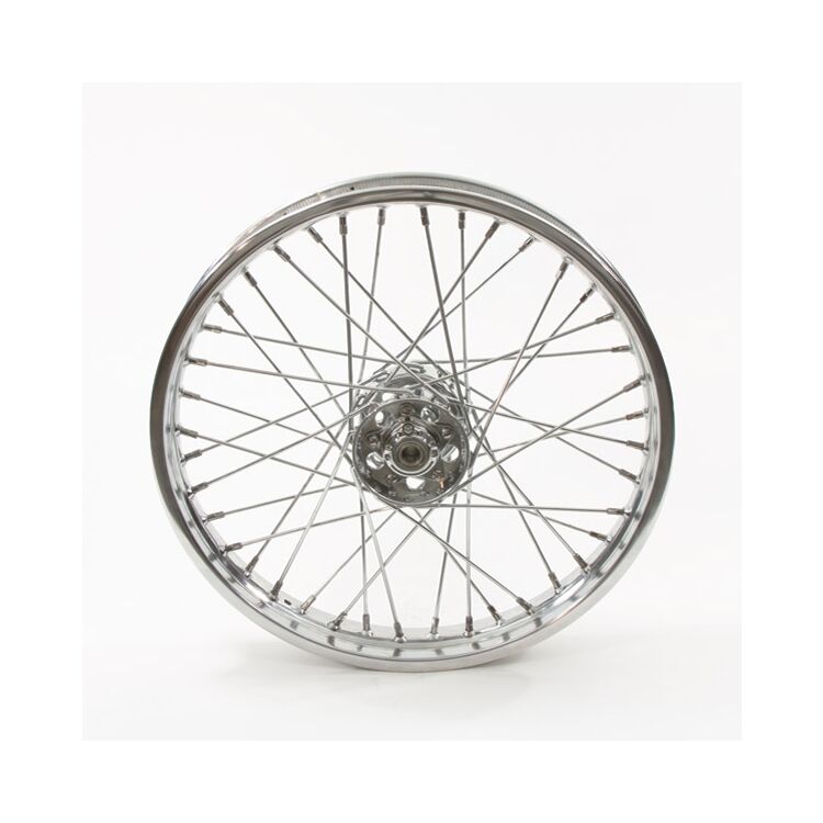 V-Twin Mfg. Replica 40 Spoke Star Hub Wheel For Harley Big Twin 1936-1966 - Image 3