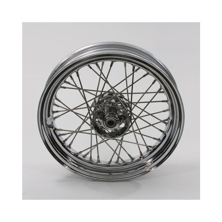 V-Twin Mfg. Replica 40 Spoke Star Hub Wheel For Harley Big Twin 1936-1966 - Image 4