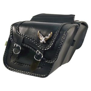 Willie & Max Black Magic Slant Throw-Over Saddlebags